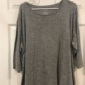 3/4 length sleeve polka dot tee